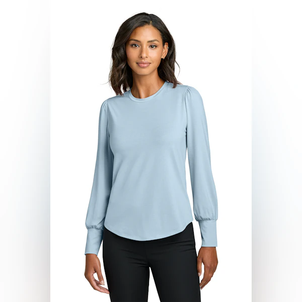 Mercer+Mettle® Women’s Stretch Jersey Long Sleeve Blouson Top