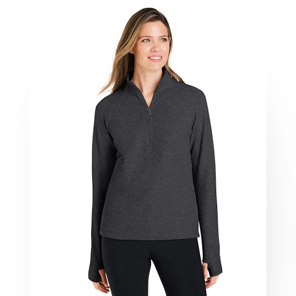 North End Ladies' Spirit Textured Quarter-Zip