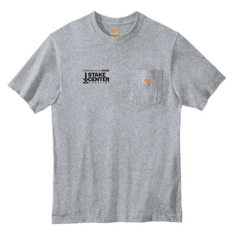 Carhartt Mens Workwear Pocket Short Sleeve T-Shirt - Heather Grey