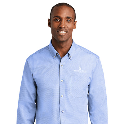 Red House Men's Nailhead Long Sleeve Non-Iron Shirt