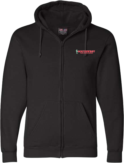 Bayside - USA-Made Full-Zip Hooded Sweatshirt