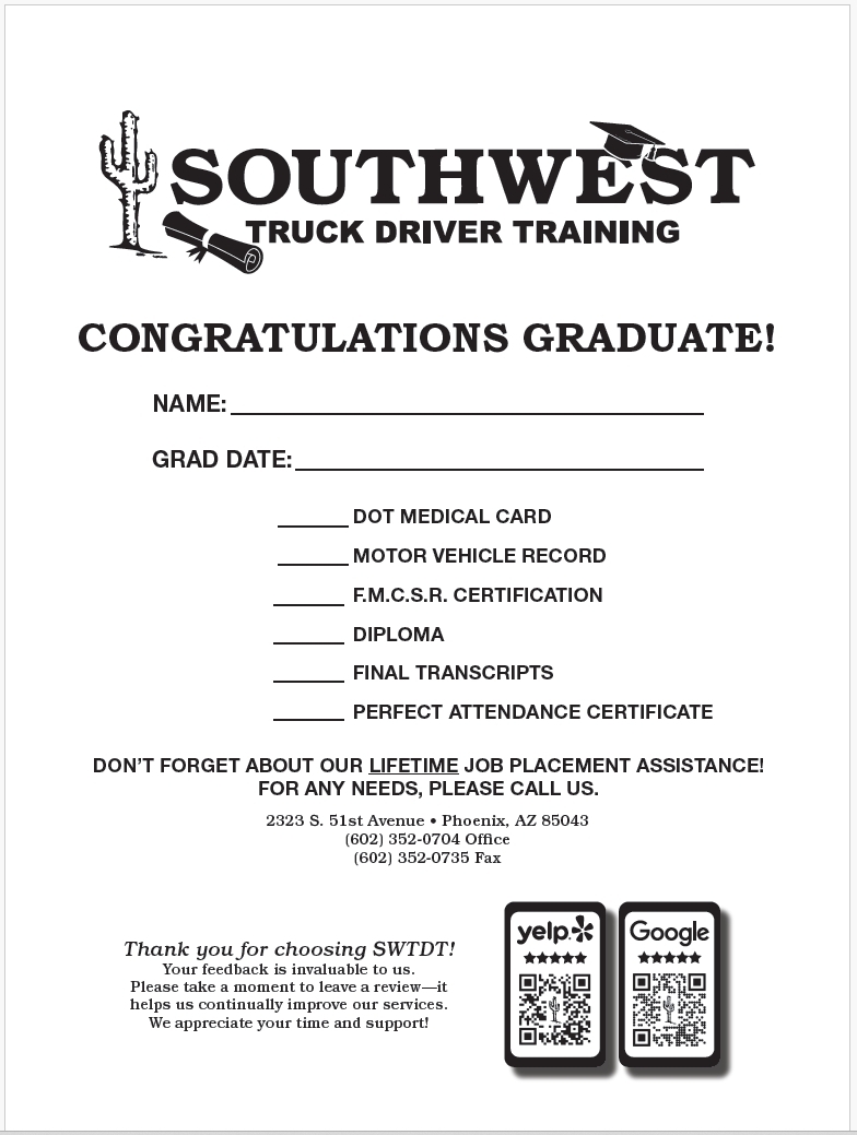 Packet Envelope for Graduates
