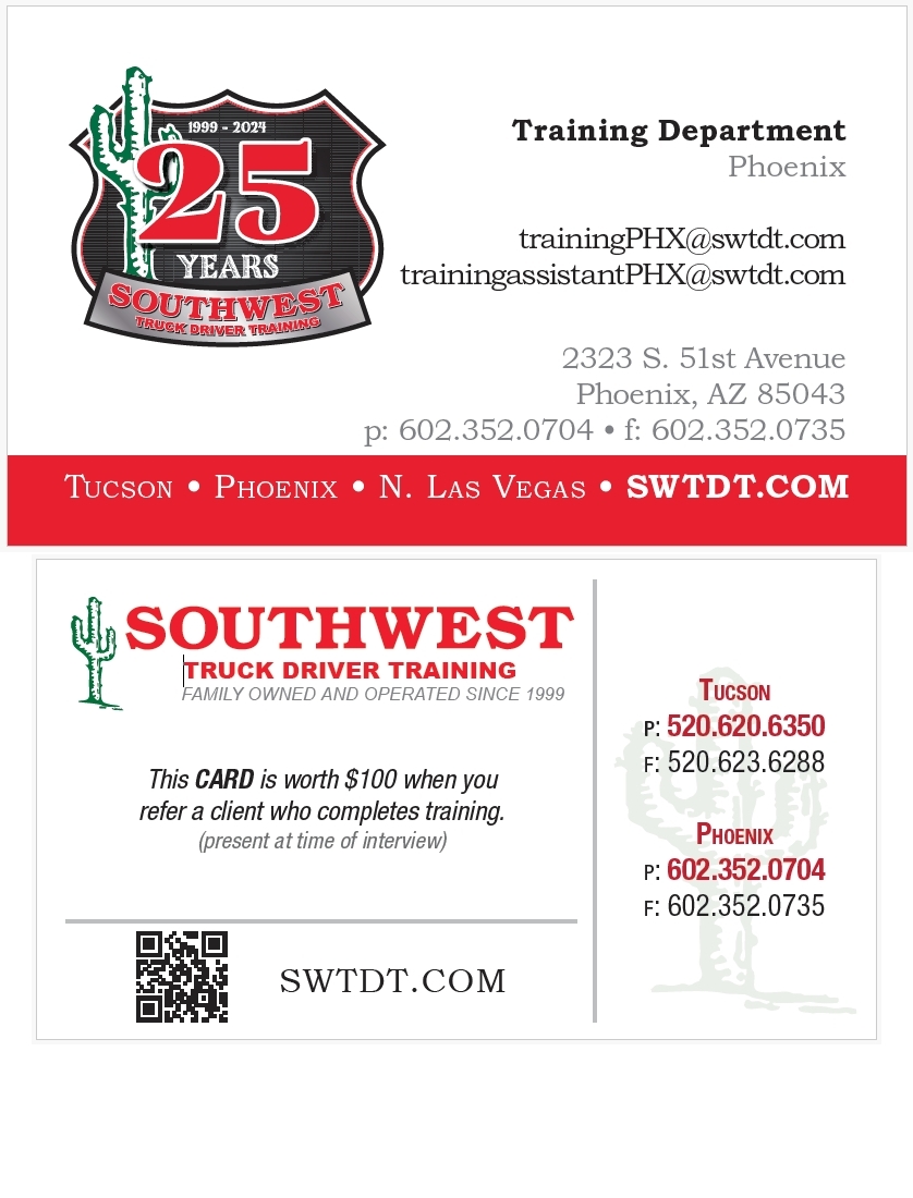 Business Card for Training Department