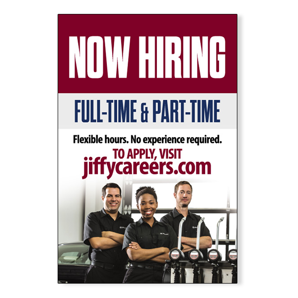 Now Hiring Full+Part Time A-Frame Sign (EACH/1)