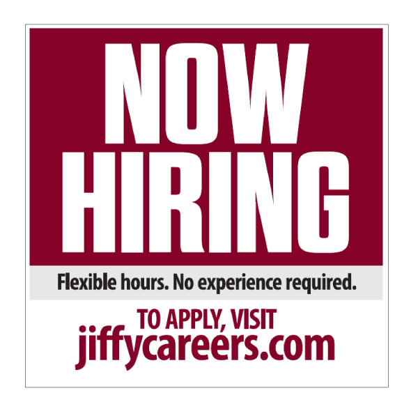 Now Hiring Wndw Cling - Outside (EACH/1)