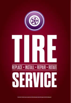Tire Service Poster