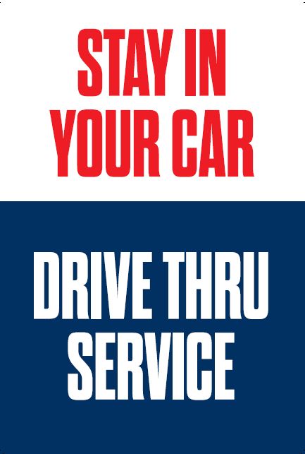 Stay In Car A-Frame Sign