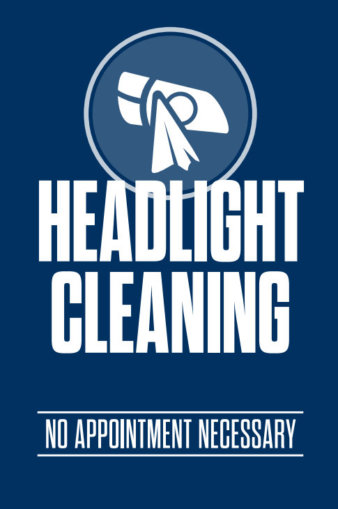 Headlight Cleaning A-Frame Sign