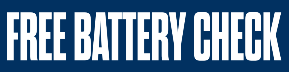 Free Battery Check Banner