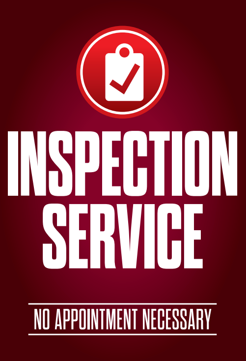 Inspection Service A-Frame Sign