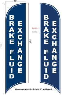 Brake Fluid Exchange Feather Flag