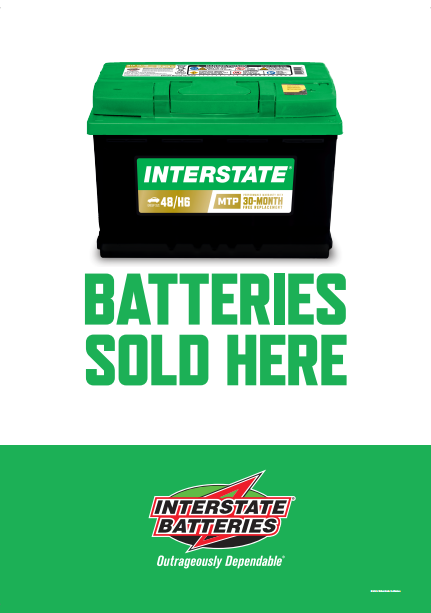 Interstate Batteries Sold Here