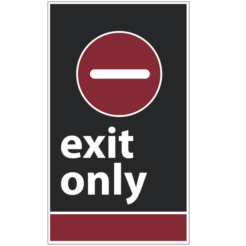 Exit Exterior Door Sign