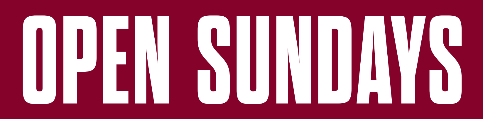 Open Sunday Banner w/ 2ft Bungee