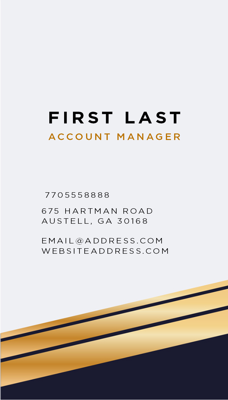 Legal Business Card - Vertical