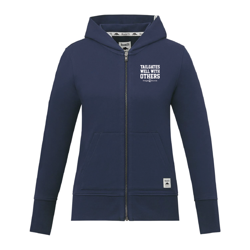 Ladies Roots73 Eco French Terry Zip Up Hoodie