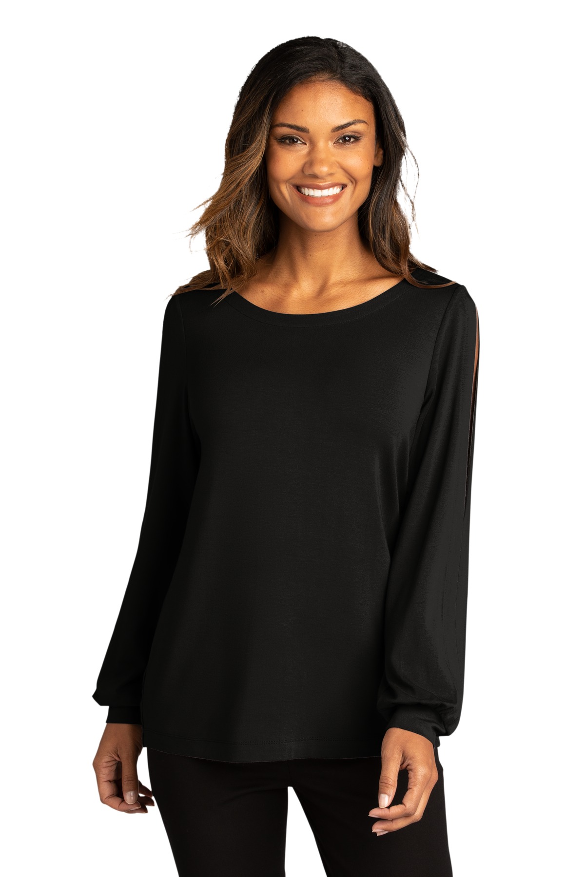 Port Authority  Ladies Luxe Knit Jewel Neck Top. LK5600