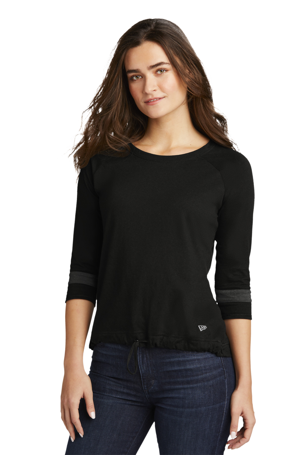 New Era  Ladies Tri-Blend 3/4-Sleeve Tee LNEA136