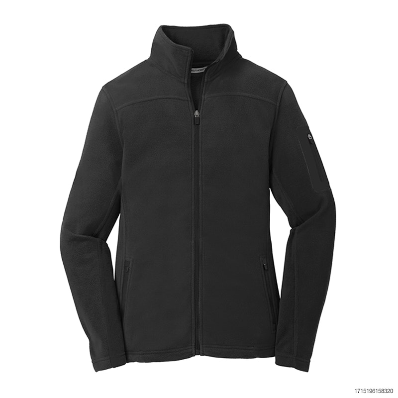 Port Authority Ladies' Summit Fleece Full-Zip Jacket - Black