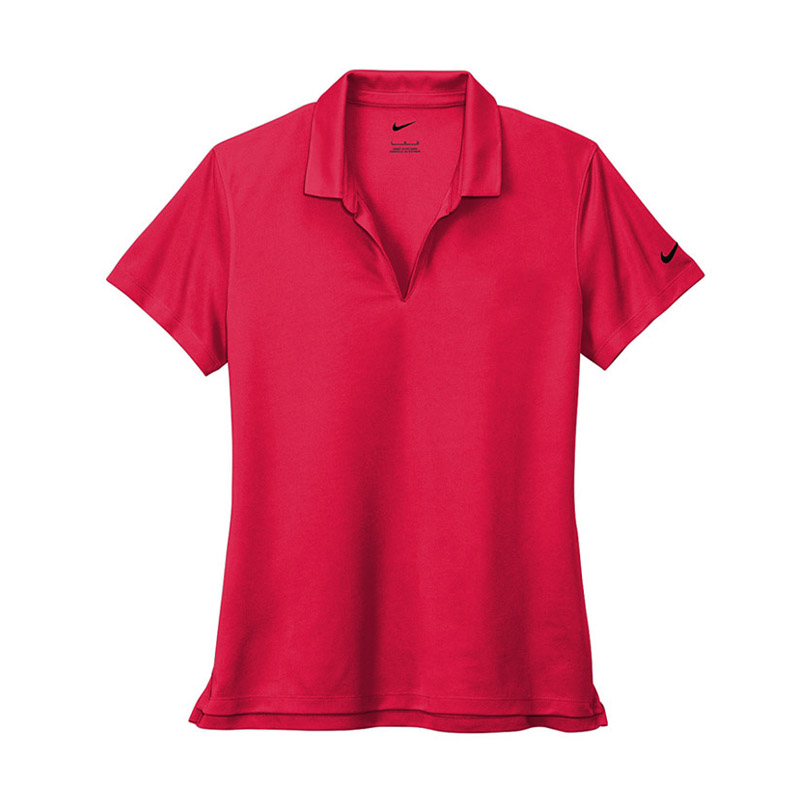 Nike Ladies Dri-Fit Micro Pique 2.0 Polo Shirt - Red