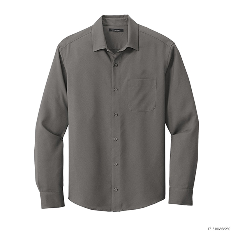 Port Authority Long Sleeve Performance Staff Shirt - Graphite