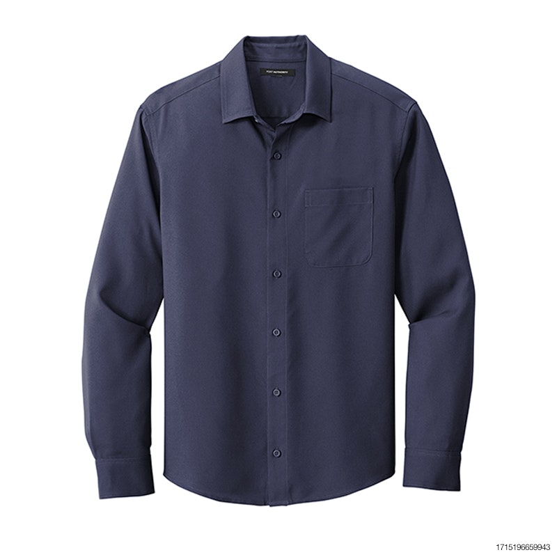 Port Authority Long Sleeve Performance Staff Shirt - True Navy