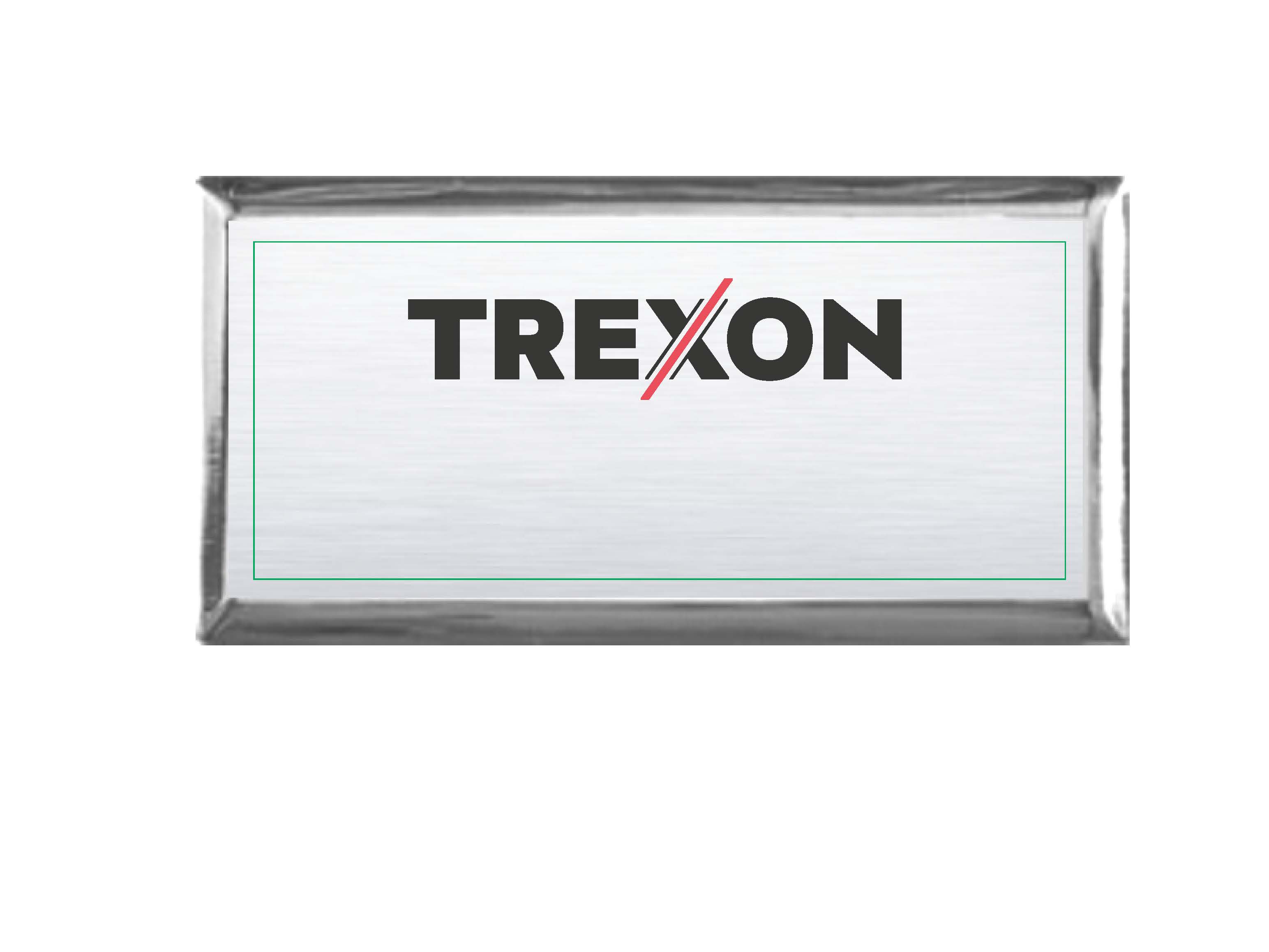 Framed Metal Name Badge – 1.5”x3”