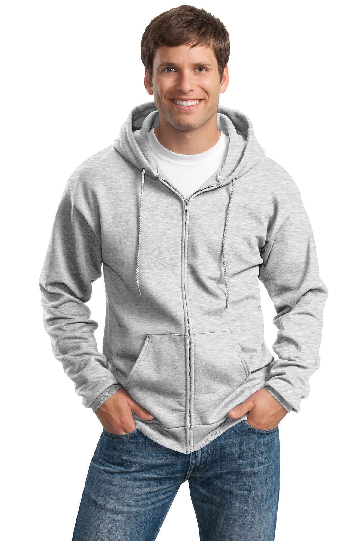 Port & Company Tall Essential Fleece Full-Zip Hooded Sweatshirt PC90ZHT