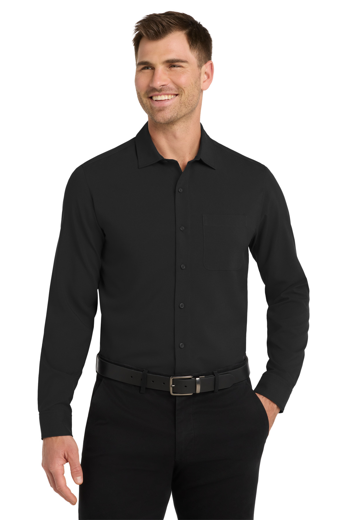 Port Authority Long Sleeve Performance Staff Shirt W401