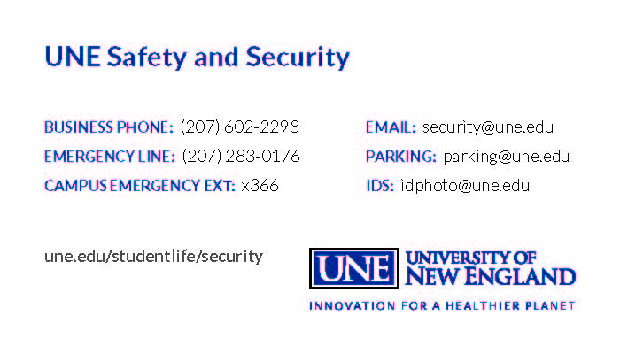 SAFETY AND SECURITY BUSINESS CARDS