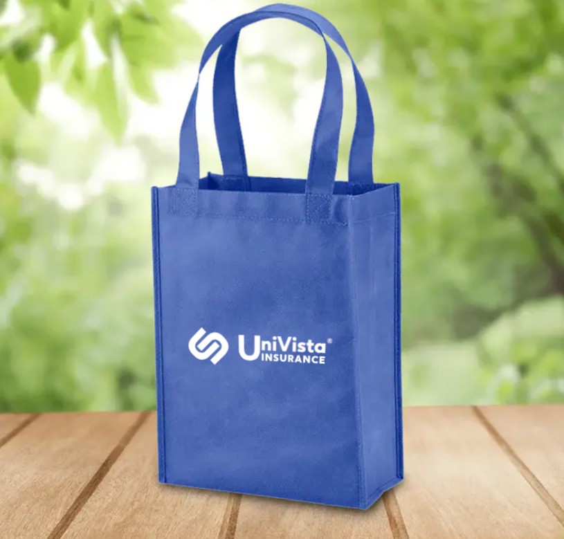 Non Woven Mini Tote Bag (12"H x 9"W x 4.5"D)
