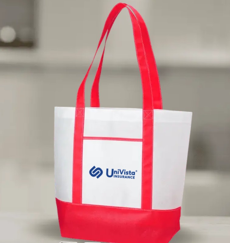 Harbor Non Woven Nautical Tote Bag (15" H x 18" W x 6" D)