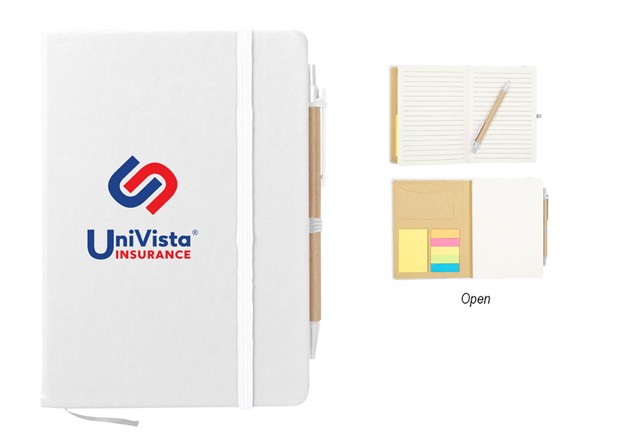 Journal Notebook With Sticky Notes & Flags