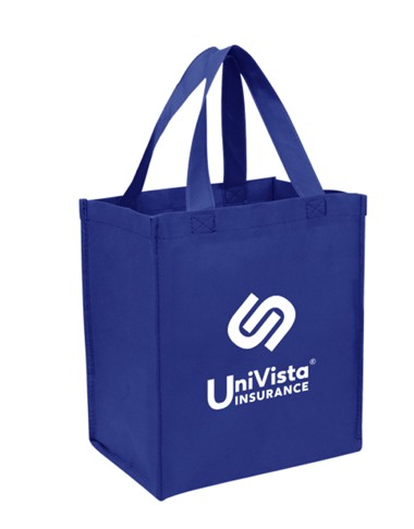Non-woven Shopping Tote Bag (8" D x 10.5" W x 11.75" H)