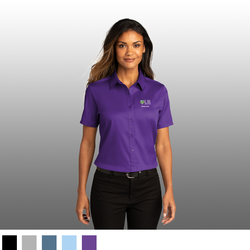 Port Authority® Ladies Short Sleeve SuperPro™ React™ Twill Shirt