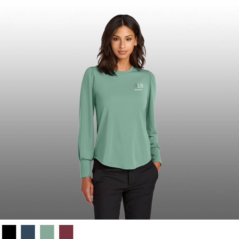Mercer+Mettle® Women’s Stretch Jersey Long Sleeve Blouson Top