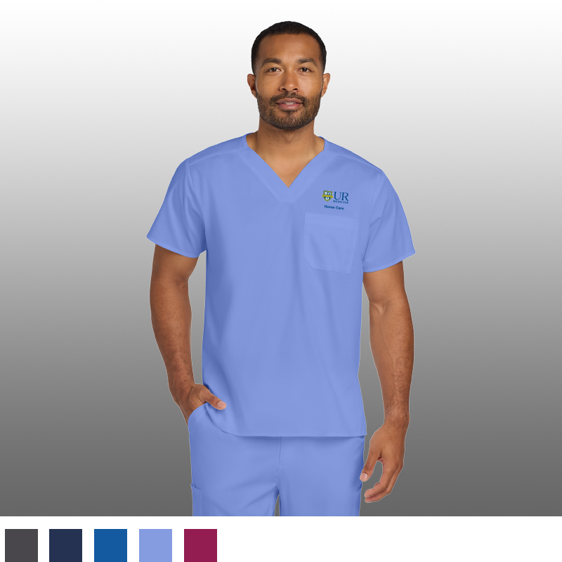 Wink® Unisex WorkFlex Chest Pocket V-Neck Top