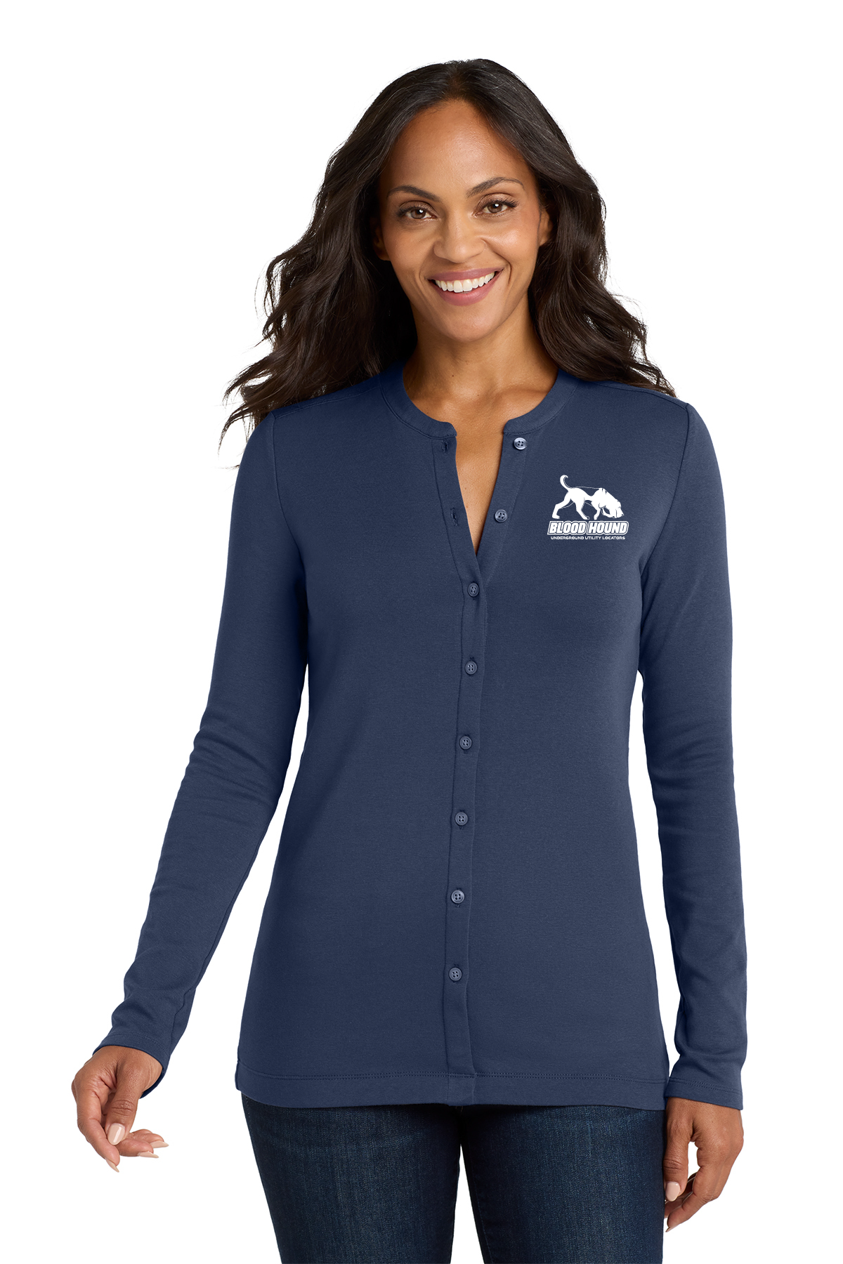 Port Authority® Women's Concept Stretch Button-Front Cardigan Available in Multiple Colors