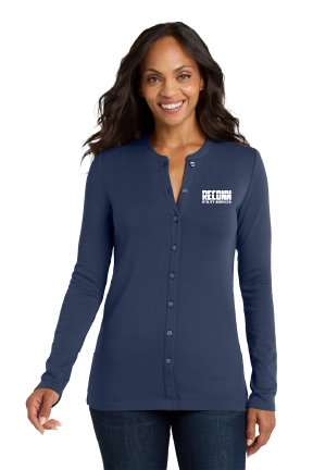 Port Authority® Women's Concept Stretch Button-Front Cardigan Available in Multiple Colors