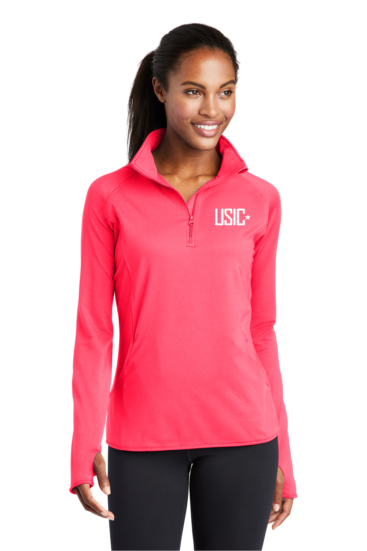 Sport-Tek® Women's Sport-Wick® Stretch 1/4-Zip Pullover Available in Multiple Colors