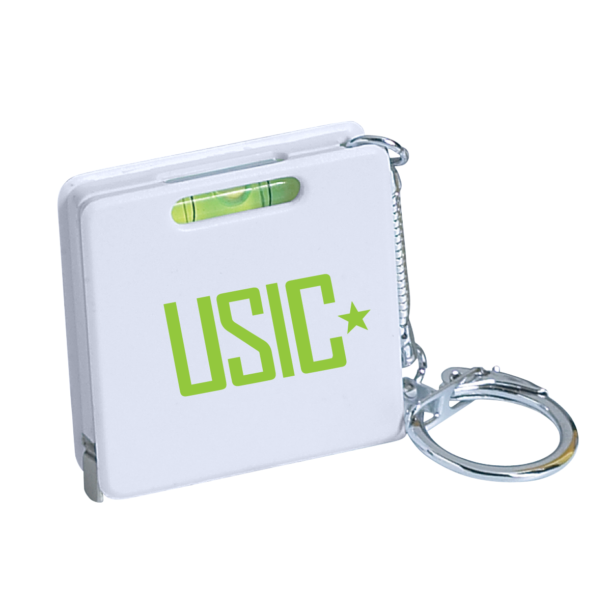 Square Level Tape Measure Key Tag