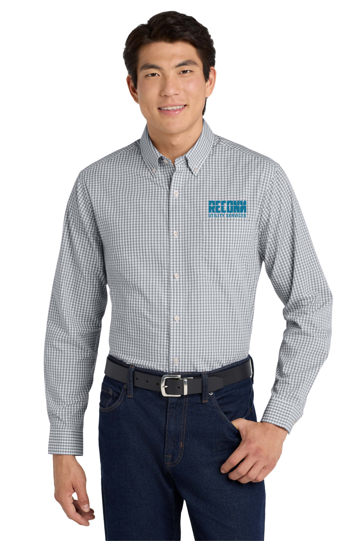 Port Authority® Broadcloth Gingham Easy Care Shirt