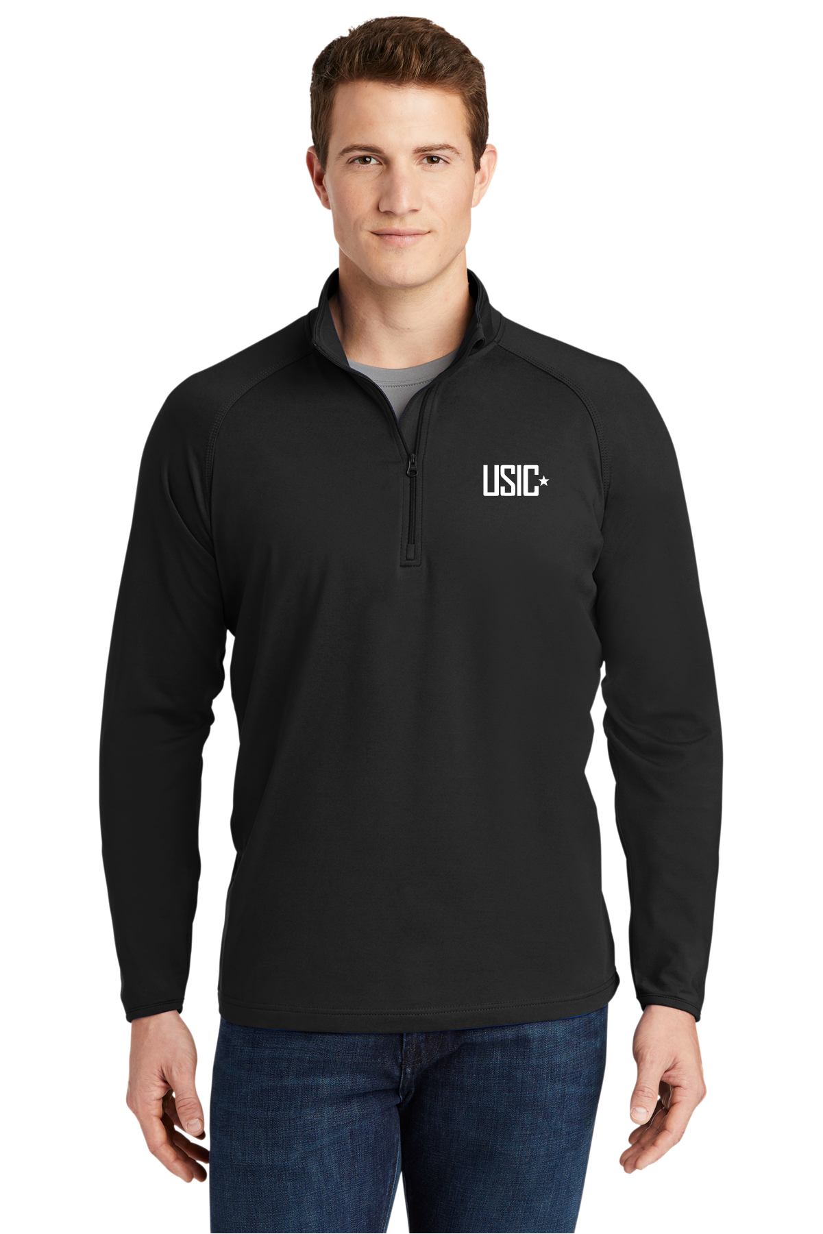 Sport-Tek® Men's Sport-Wick® Stretch 1/4-Zip Pullover Available in Multiple Colors