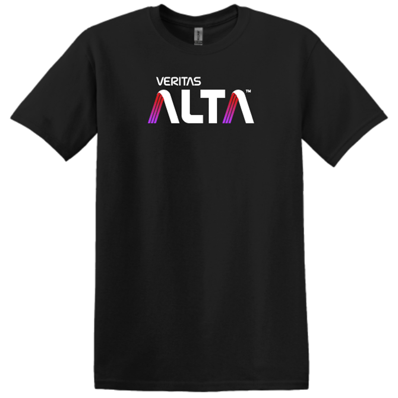 Veritas Alta Gildan Adult Heavy Cotton T-Shirt- Black (Factory Direct)