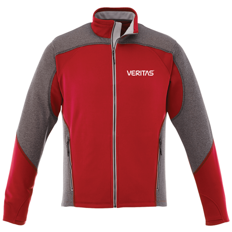 Yosemite Mens Knit Jacket- Red/Grey (Factory Direct)