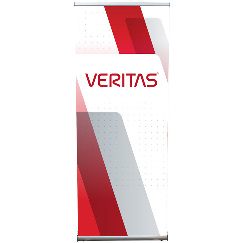 Retractable Banner-Veritas Red (Factory Direct)