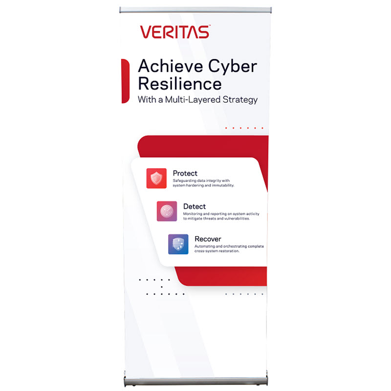 Retractable Banner-Achieve Cyber Resilience (Factory Direct)