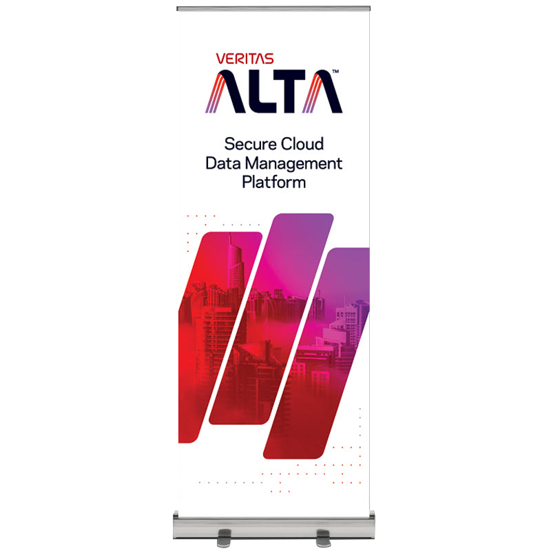 Retractable Banner- Veritas Alta Secure Cloud Data Management Platform- Version 3 (Factory Direct)