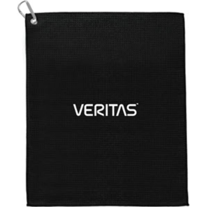 Waffle Weave Golf Towel-Black (Factory Direct)