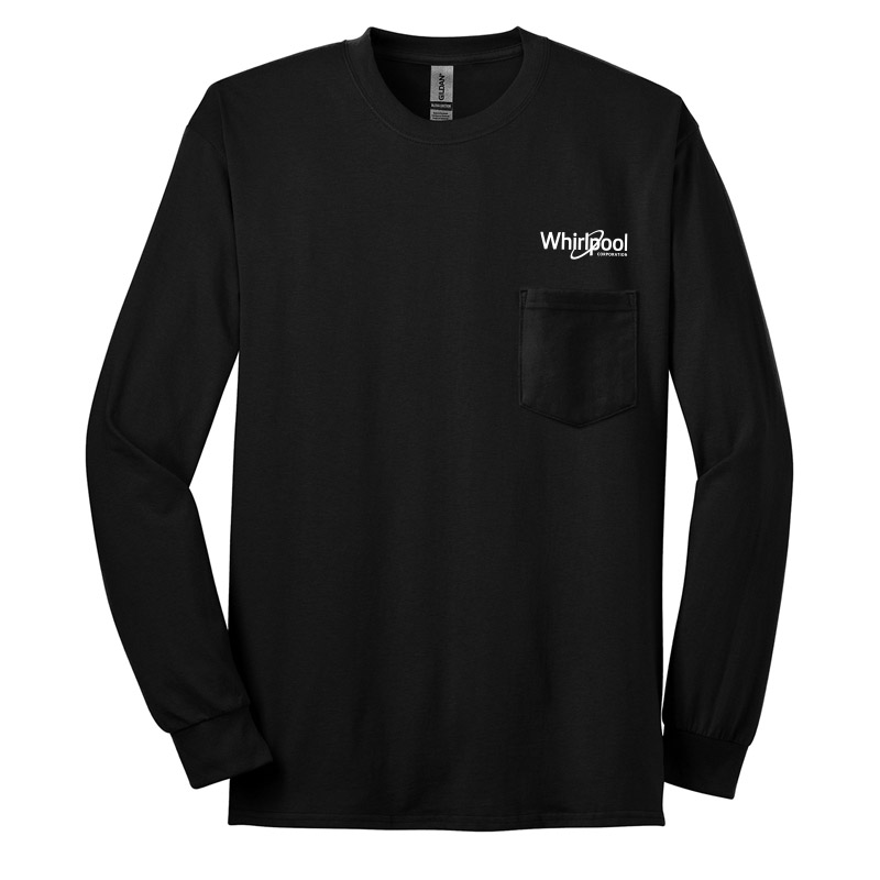 Ultra Cotton 100% Cotton Long Sleeve w/ Pocket